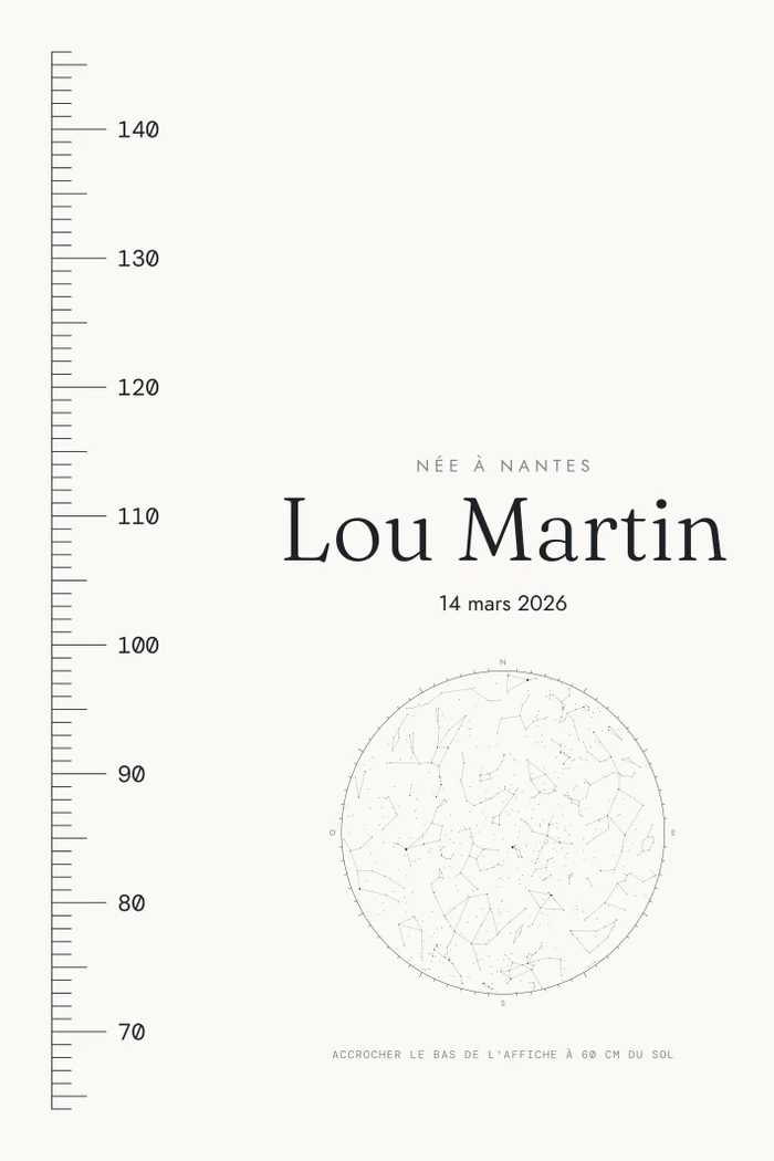 L'affiche-toise — exemple